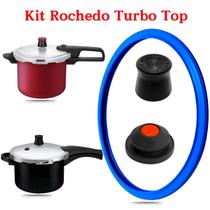 Peças de Reposição para Panela de Pressão Rochedo Turbo/Smart 3 a 4,5 Litros Borracha,Peso e Válvula
