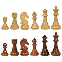 Peças de Xadrez Conjunto Ellis Rei 9,5 cm Pesado