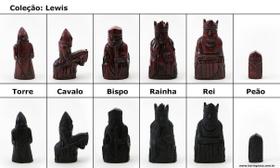 Peças De Xadrez Em Resina - Coleção Lewis Peças De Xadrez Em Resina - Coleção Lewis