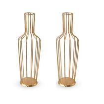 Peças Decorativas em Ferro Porto Rolha Moderno com 2 Unidades