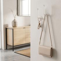 Pecas Gancho Alca Acrilica Multiuso Suporte Parede Pendura Bolsa Roupa Acessorio Kit Pecas Gancho Alca Acrilica Multiuso Suporte Parede Pendura Bolsa Roupa Acessorio Kit