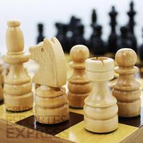 Peças para Jogo de Xadrez em Madeira Nobre Rei com 8cm - cod.120 Peças para Jogo de Xadrez em Madeira Nobre Rei com 8cm - cod.120