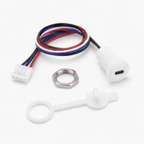Peças Usb Redondo Femea Com Rosca E Porca Fixacao Painel Chassis 4 Vias 4 Fios Montagem Kit