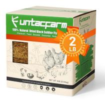 Pedaço de frango Funtacfarm com larvas secas de mosca soldado preta 907g Pedaço de frango Funtacfarm com larvas secas de mosca soldado preta 907g