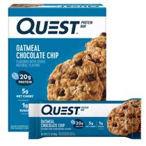 Pedaços de chocolate com aveia Quest Nutrition Bars 80g Pedaços de chocolate com aveia Quest Nutrition Bars 80g