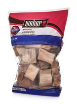 Pedaços de madeira Weber Hickory 1,8 kg para defumar BBQ Pedaços de madeira Weber Hickory 1,8 kg para defumar BBQ