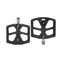 Pedais De Bicicleta De Estrada Em Fibra De Carbono Ultra-Leves 260g Par Montagem Universal Com Rosca