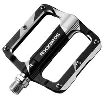 Pedais de mountain bike ROCK BROS Flat Carbon Fiber Black