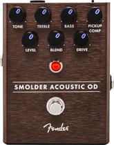 Pedal acústico Overdrive Fender Smolder com compensação de captação Pedal acústico Overdrive Fender Smolder com compensação de captação