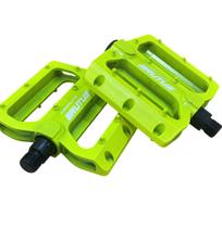 Pedal Aluminio Absolute Brutus Flat Amarelo Neon