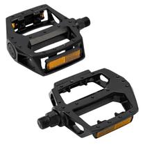 Pedal Aluminio Plataforma 1/2 Preto Esferado Eixo Boron