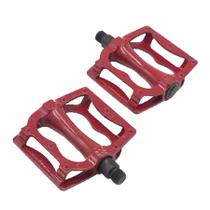 Pedal Aluminio Rontek BPED-024 Plataforma 9/16 vermelho