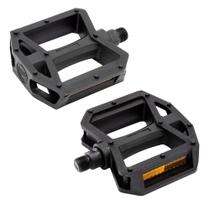 Pedal Bike Plataforma Nylon 1/2 Rosca Fina Paco Com Refletor