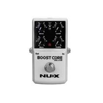 Pedal Booster NUX Boost Core Deluxe para Guitarra Três Modos Clean Dirt Sparkle True Bypass Controles Level Tone Gain Compacto 9V DC