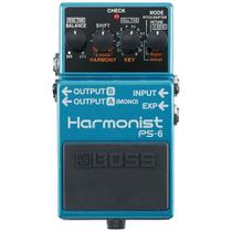 Pedal Boss Harmonist PS6 Com Efeitos Pitch Inteligentes