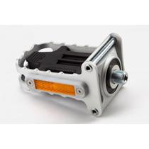 Pedal Brompton dobrável lado esquerdo prata - QPEDF Pedal Brompton dobrável lado esquerdo prata - QPEDF