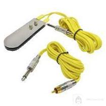 Pedal + Cabo Rca De Silicone Multicores Tattoo Tatuagem