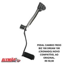 Pedal cambio freio biz 100 dream 100 (cromado) compatível ao original. Pedal cambio freio biz 100 dream 100 (cromado) compatível ao original.