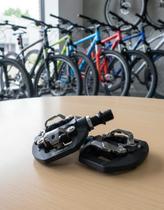 Pedal Clip Plataforma Absolute Dual 9/16 Spd C/ Tacos Bike Cor:Preto