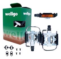 Pedal Clip Plataforma Wellgo C002 + Tacos Mtb 9/16