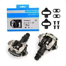 Pedal Clip Shimano Bike Pd-m520 Mtb Preto Com Tacos Ciclismo