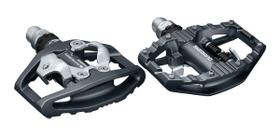 Pedal clip shimano pd-eh500 c/ plataforma c/ taco sh56 - dupla face - gravel / mtb / urbano