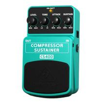 Pedal Compressor Sustain para Guitarra Baixo Violão Behringer CS400