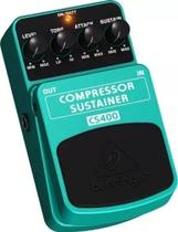 Pedal compressor sustainer para guitarra cs400 behringer