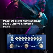 Pedal Contra Baixo Elétrica Portátil ContraBaixo Multi Efeitos Simulação IR, M-Vave, Recarregável