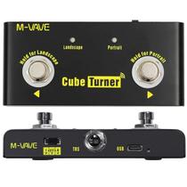 Pedal Cube Turner M-Vave Wireless Page Turner Passador Bluetooth para Cifras Partituras E Páginas