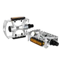 Pedal de Bicicleta MTB Alumínio 9.16 Rosca Grossa Antiderrapante com Refletor