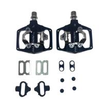 Pedal De Bicicleta MTB Em Liga De Alumínio SPD, Pedal De Dupla Fixação, Peças Compatíveis Com 9/16