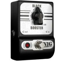 Pedal de Booster Nig Black True Bypass Boost Volume Guitarra Baixo Cor Pteto 9V Pedal de Efeito PBB