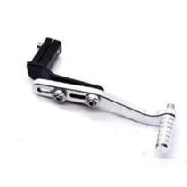 Pedal de Câmbio para Moto Esquerdo Esportivo Prata Compatível com CG Titan Fan Tornado Bross Lander Pedal de Câmbio para Moto Esquerdo Esportivo Prata Compatível com CG Titan Fan Tornado Bross Lander