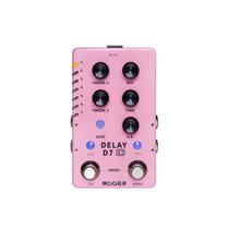 Pedal de Delay Mooer D7 X2 M722 para Guitarra 14 Tipos de Delay Stereo Tap Tempo Função Trail Save Presets True Bypass Interface USB Compacto 9V DC