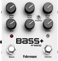 Pedal de efeito Analógico para contrabaixo Fuhrmann Bass Preamp branco