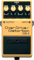 Pedal de efeito boss overdrive distortion para guitarra os-2