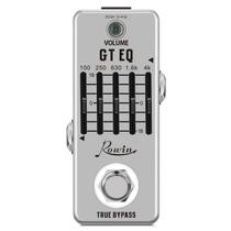 Pedal de efeito de equalizador de guitarra Rowin, equalizador gráfico de 5 bandas Pedal de efeito de equalizador de guitarra Rowin, equalizador gráfico de 5 bandas