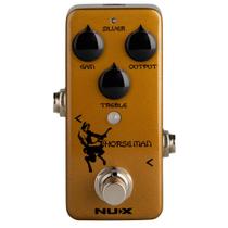 Pedal de efeito de guitarra NUX Horseman Overdrive com ouro e prata Pedal de efeito de guitarra NUX Horseman Overdrive com ouro e prata