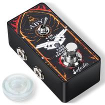 Pedal de efeito de mini guitarra ABY Box Line Selector AB Switch Pedal de efeito de mini guitarra ABY Box Line Selector AB Switch