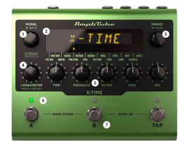 Pedal De Efeito Delay Amplitube X-Time