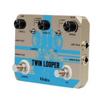 Pedal De Efeito Digital Dual Footswitch Vivlex Para Guitarra Com 11 Tipos De Looper, Portas USB E Pedal De Efeito Digital Dual Footswitch Vivlex Para Guitarra Com 11 Tipos De Looper, Portas USB E