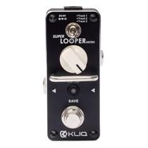 Pedal de efeito Looper KLIQ Super-Looper Micro para guitarra e baixo