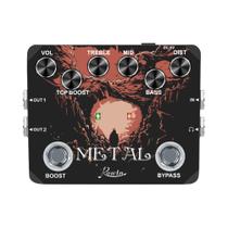 Pedal De Efeito Para Guitarra Heavy Metal Distortion Sons Dos Anos 80 E 90 Saída Para Fones De Pedal De Efeito Para Guitarra Heavy Metal Distortion Sons Dos Anos 80 E 90 Saída Para Fones De