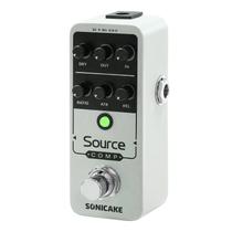 Pedal De Efeitos Para Guitarra Analógico SONICAKE Source Compressor 1176 Com Bypass Bufferado QSS-27