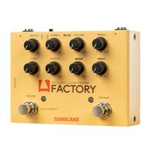 Pedal De Efeitos Para Guitarra Com Pré-Amplificador Analógico E Reverb Digital, Dual Footswitch