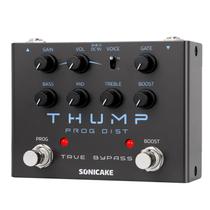 Pedal De Efeitos Para Guitarra De Alta Distorção SONICAKE Thump Analógico Puro Com 2 Modos De