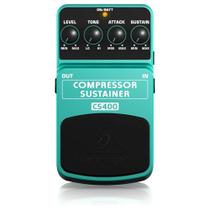 Pedal de Guitarra Behringer CS400 Compressor Sustainer Verde Claro