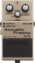 Pedal de guitarra BOSS AD-2 Natural Acoustic Preamp Pedal de guitarra BOSS AD-2 Natural Acoustic Preamp