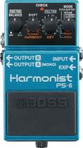 Pedal de guitarra BOSS Harmonist PS-6 com Harmony, Pitch Shifter Blue